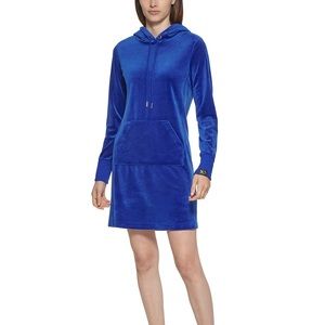 Calvin Klein Velour Sweatshirt Dress